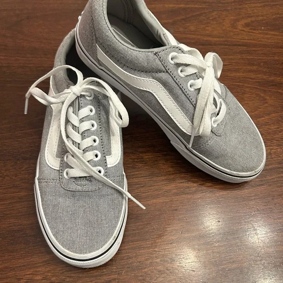 Vans Gray Canvas Women's Sneakers - Picture 2 of 4